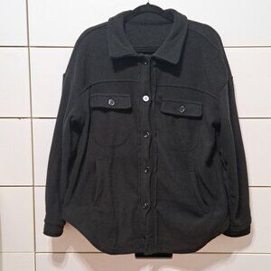 Astylish Women 2023 Casual Coat Long Sleeve Shacket Shirts Jacket with Pockets